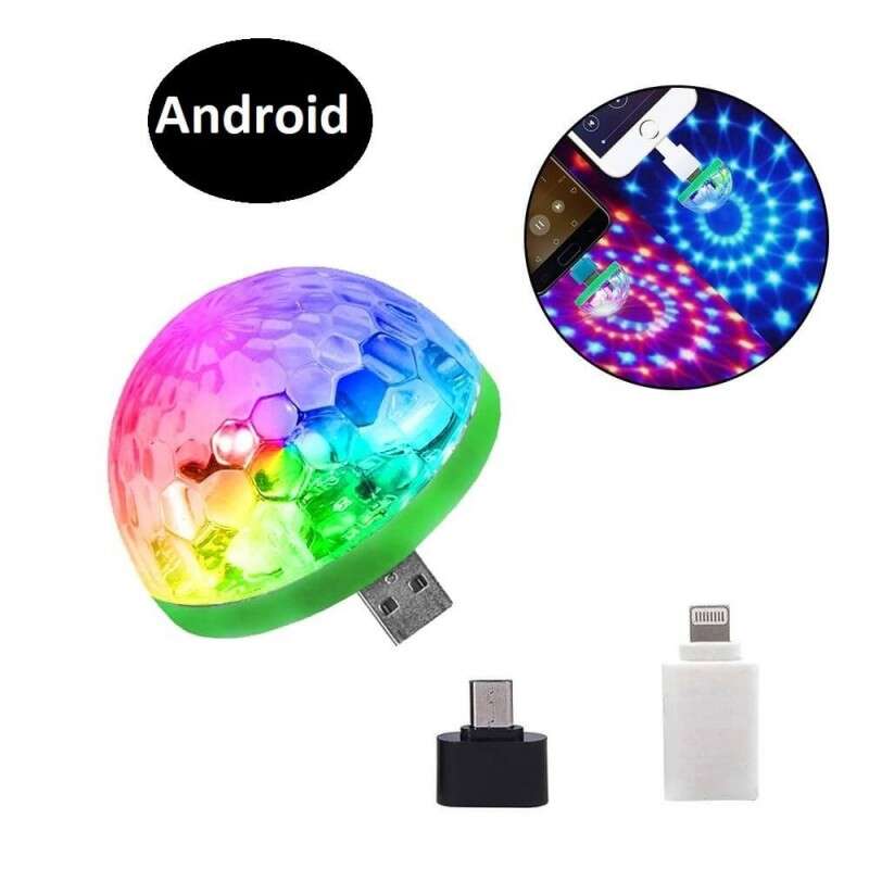 Mini RGB Disco Embedb - - Andriod cu conector
