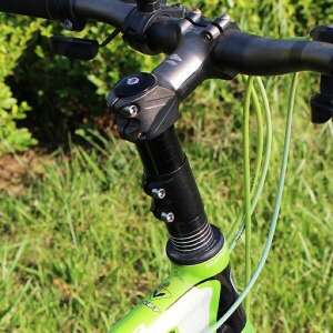 Black aluminum bicycle handlebar riser, 138mm height, 28.6mm diameter - Other bicycle part