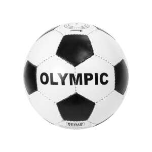 Minge de fotbal Olympic, mărime 5, alb-negru, din piele sintetică - Fotbal