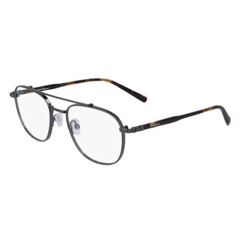 Salvatore Ferragamo SF2183 szemüvegkeret csillógó sötét ruténium / Clear lencsék női 39804856