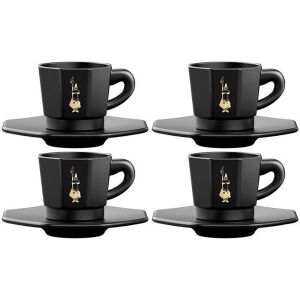 Bialetti Moka csészeszett 4 darabos fekete (RTATZ403)