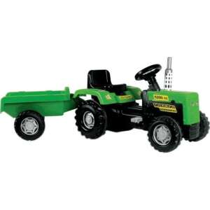 Dolu Pedal Tractor with Trailer 146cm #green-black