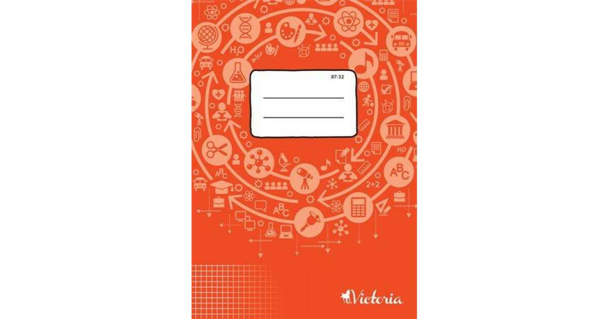 Тефтер Victoria, шит, А4, каре, 32 листа, Victoria circle "87-32" 87-32 39814617