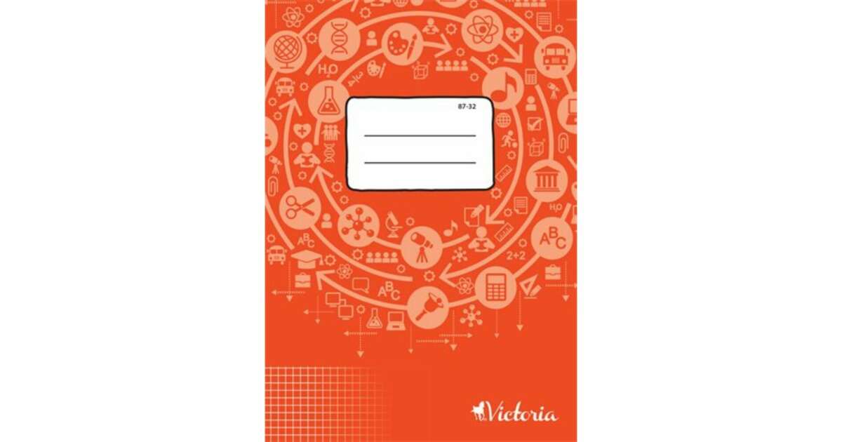Тефтер Victoria, шит, А4, каре, 32 листа, Victoria circle "87-32" 87-32 39814617