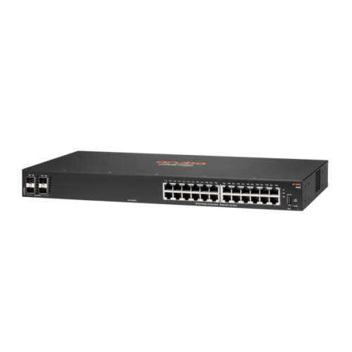 HPE Aruba 6100 24G 4SFP+ Switch, 24-Port Gigabit Ethernet Switch mit 4 SFP+ Ports