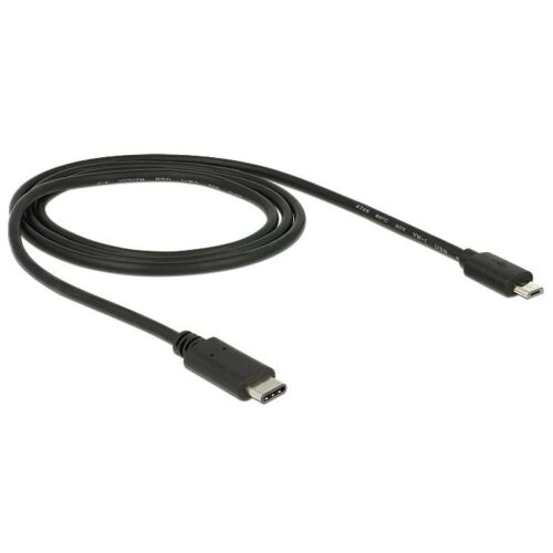 Delock USB Typ-C auf Micro-B Kabel - 1m Schwarz