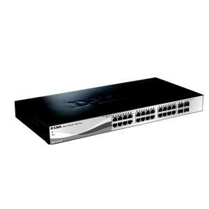 D-Link DGS-1210-28/E 24-портов Gigabit Ethernet Switch с 4 SFP порта
