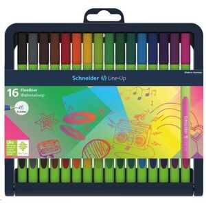 Schneider "Line-Up" Tűfilc készlet, 0,4 mm, 16 különböző szín (191092, TSCLINEV16)