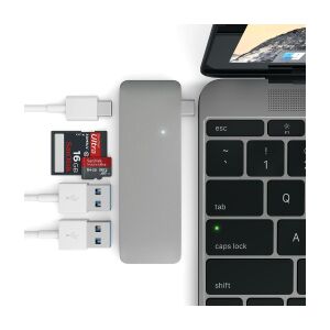Satechi USB Type-C USB HUB / kártyaolvasó szürke (ST-TCUPM)