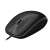 Logitech B100 Žičana optička miš, Crna, bočni pogled
