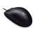 Logitech B100 Wired Optical Mouse, Black, side view