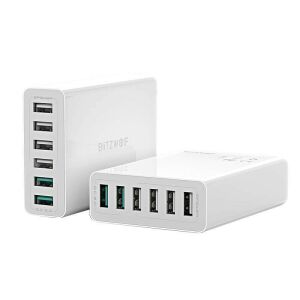 BlitzWolf BW-S15 Stație de încărcare USB de 60W cu 6 porturi - BlitzWolf Încărcător de telefoane