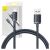 Cablu pentru incarcare si transfer de date Baseus Crystal Shine, USB/Lightning, 2.4A, 1.2m, Negru (CAJY000001) 112167911