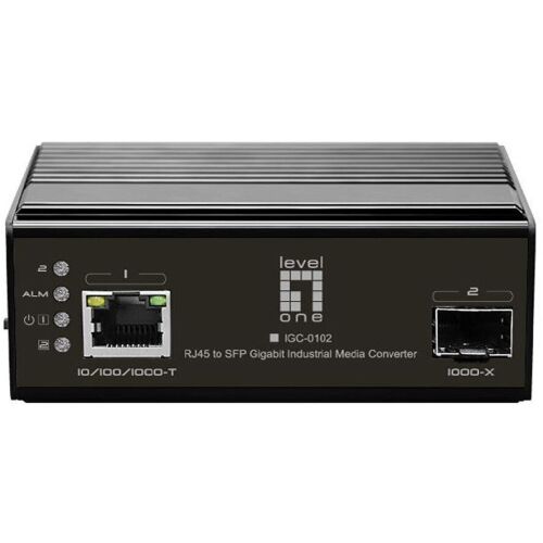 LevelOne IGC-0102 konwerter mediów sieciowych 1000 Mbit/s Czarny (IGC-0102) 112177805
