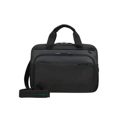 Samsonite Mysight 14.1 inch laptop briefcase, black, with shoulder strap
