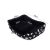 Medium-sized, padded dog bed with bone and paw print design, 54cm x 45cm x 15cm, black 138520646
