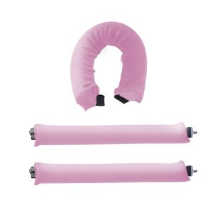 Set 3 ondulatoare fara caldura, role din spuma moale, catifea, pentru bucle durabile si naturale, fara deteriorare, roz 112256533 - Lokówka do włosów