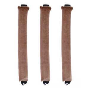 Set 3 ondulatoare fara caldura, role din spuma moale, catifea, pentru bucle durabile si naturale, fara deteriorare, Maro deschis 112256549 - Lockenstab