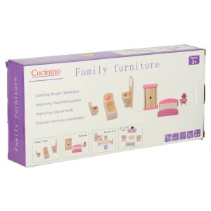 Cucininio Family Furniture wooden dollhouse furniture set packaging - JM