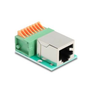 Delock RJ45 - Terminal Block adapter nyomógombbal Cat.5e - PCI hálózati kártya