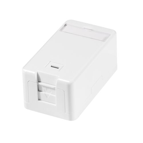 Logilink Felületre szerelhető doboz 1 Keystone csatlakozóhoz, rugós redőnnyel 112257359