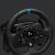 Close-up of Logitech G923 Trueforce racing wheel for Xbox and PC