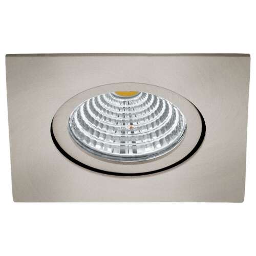 Süllyesztett LED spotlámpa, szögletes 6 W, melegfehér, nikkel színű (Saliceto) 43999727 - Spotlámpa