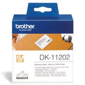 Etichete de expediție Brother DK-11202, negru pe alb, 300 etichete pe rolă - Brother Imprimante de etichete și consumabile