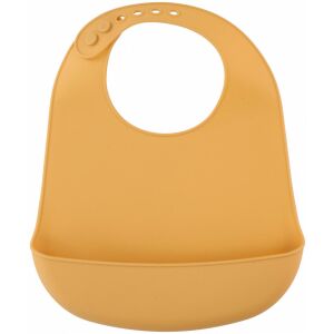 Sárga szilikon baba előke morzsatálcával - Előke, büfikendő