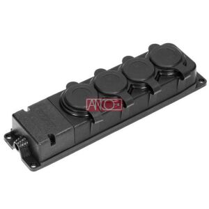 Orno OR-AE-13167(GS) 4-es aljzatú hosszabbító IP44 védelemmel - Delight