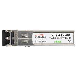 Gigalight модул sfp, 1.25g, 850nm, 550m обхват, 0 ~ 70 температурен обхват, с цифрова диагностика за наблюдение GP-8524-S5CD
