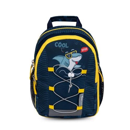 BELMIL Mini Kiddy Cool Dude cápás hátizsák - Elölnézet - Belmil