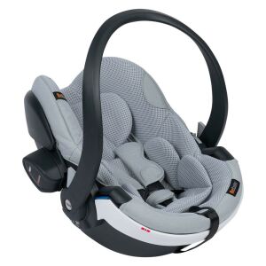 BeSafe iZi Go Modular X2 i-Size autós babahordozó, Peak Mesh szürke, ferde nézet - Baba & Tipegő
