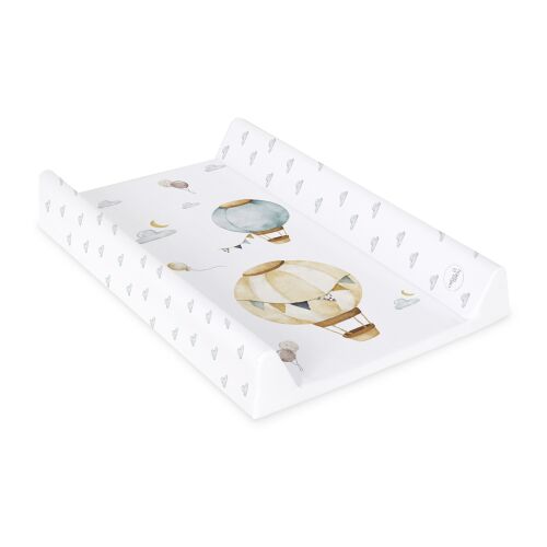 Angled view of Ceba Baby BASIC Balloons changing pad