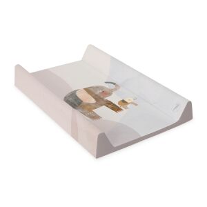 Angled view of Ceba Baby elephant changing pad, 50x70cm, BASIC collection - Diapering