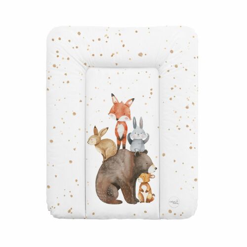 Ceba Baby Forest Friends pelenkázó lap 50x70 cm aranyos állat mintával - Pelenkázó lap