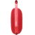 Side view of red JBL Clip 4 portable Bluetooth speaker