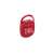 JBL Clip 4 portable Bluetooth speaker, red, angled view