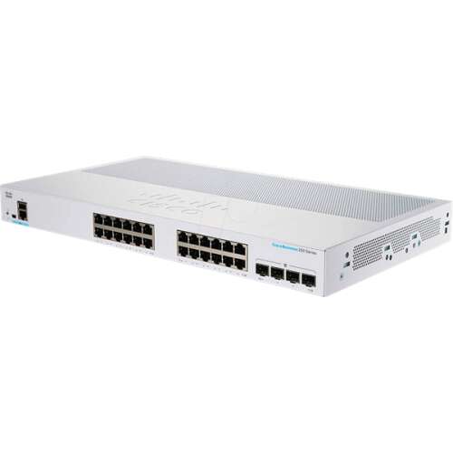 Comutator Cisco 24x1000mbps (poe+) + 4x1000mbps sfp, gestionat, carcasă metalică, montare pe rack - cbs250-24pp-4g-eu CBS250-24PP-4G-EU 39853437