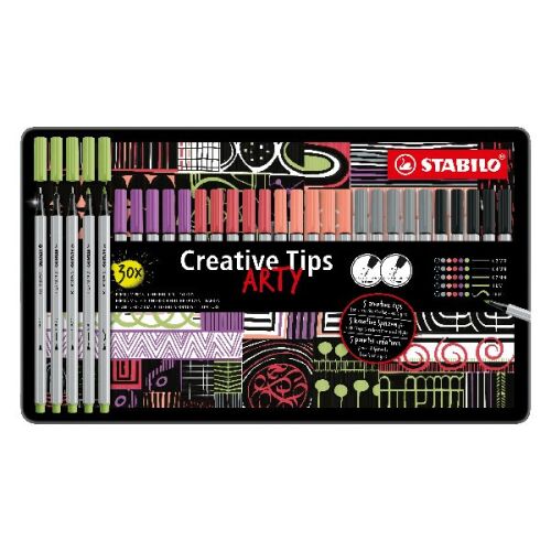 STABILO Creative Tips Arty Pasztell Tűfilc Készlet - 30 Szín