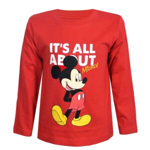 Tricou cu mânecă lungă roșu DISNEY Mickey Mouse pentru copii - Modă și îmbrăcăminte