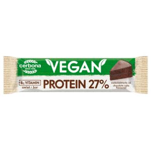 Cerbona Vegan Magas fehérjetartalmú csokitorta ízű szelet kakaós bevonattal, édesítőszerekkel, gluténmentes - 40 g 119562203 - Cerbona