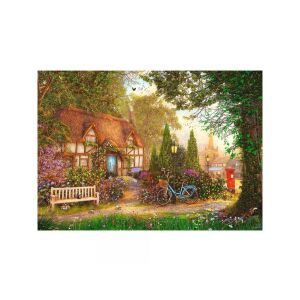 Fertiges Trefl Reetdachhaus 1000 Teile Puzzle - Puzzle & Rätsel