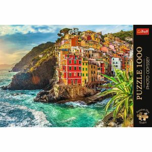Trefl 1000-teiliges Riomaggiore Puzzle, mit farbenfrohem italienischen Dorf - Puzzle & Rätsel