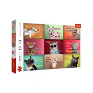 Trefl Mókás cicák 1500 Teile Puzzle Box - Puzzle & Rätsel