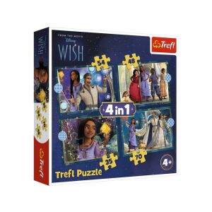 Disney Wish: Kívánság 4 az 1-ben puzzle - Trefl