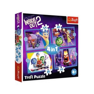 Trefl Alles steht Kopf 2 4-in-1 Puzzle-Box mit Freude, Kummer, Wut, Ekel und Angst - Puzzle & Rätsel
