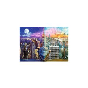 New York City Skyline Puzzle Detail, Trefl Amerikai körút 2x500 Teile Puzzle - Trefl Puzzle