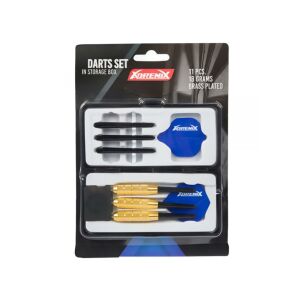 Adrenix 11 darabos Darts szett tárolódobozban, kék - Darts