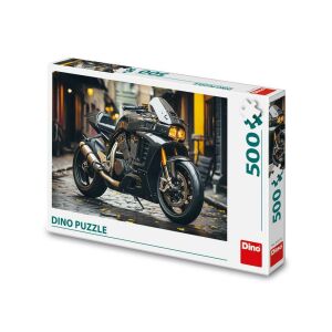 Puzzle Dino 500 dielikov - Motocykel na krabici - Dino